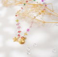 Collier multicolore avec pendentifs étoile de mer et coquillage – Élégance estivale & éclat raffiné