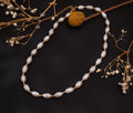 Collier perles d’eau douce naturelles en forme de goutte – Élégance vintage