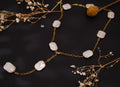 Collier modulable en perles baroques – Création libre & argent 925 doré