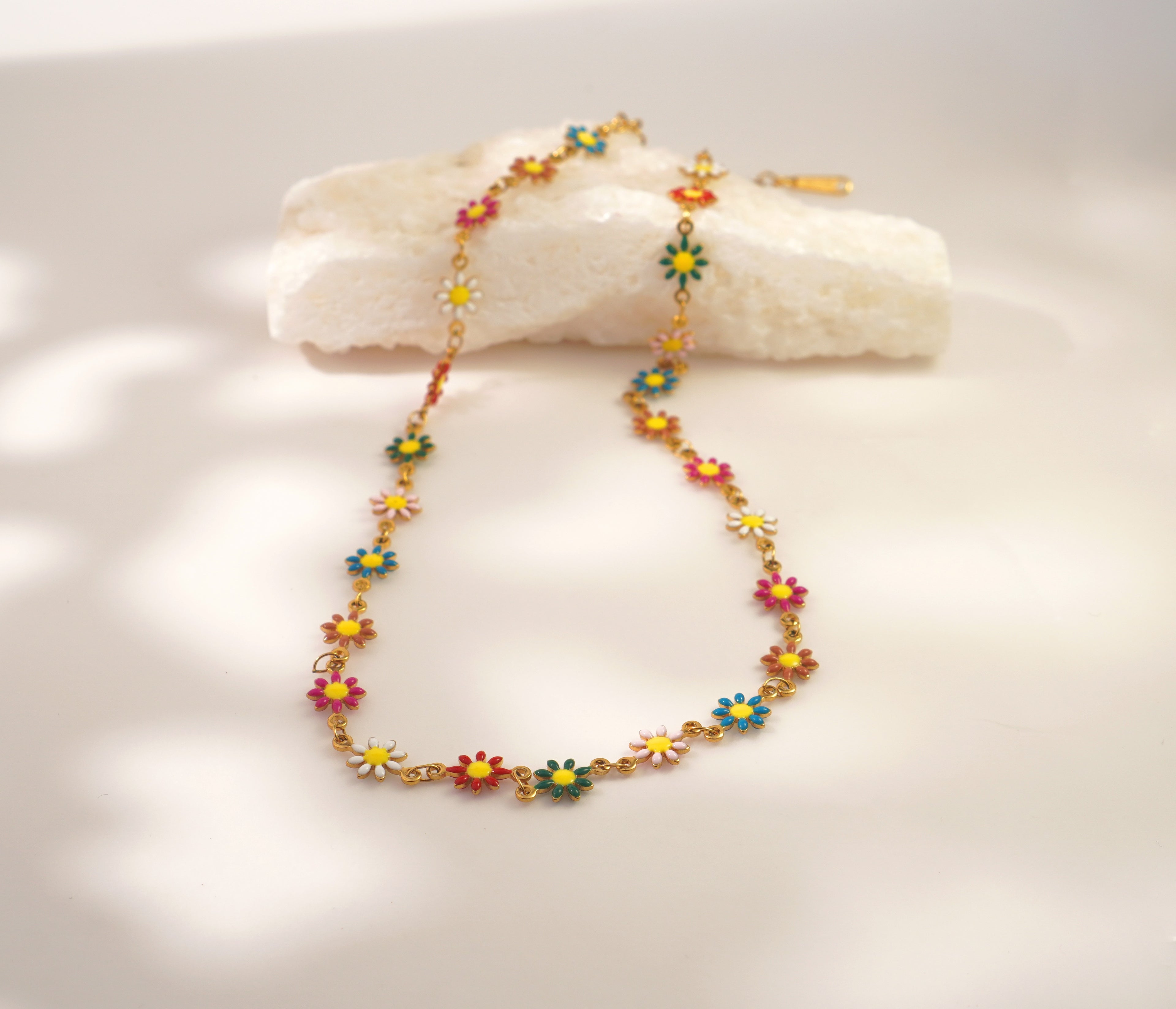 Collier Marguerite en Acier Inoxydable