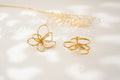Boucles d’oreilles & Bague Fleur Parisienne en Acier inoxydable