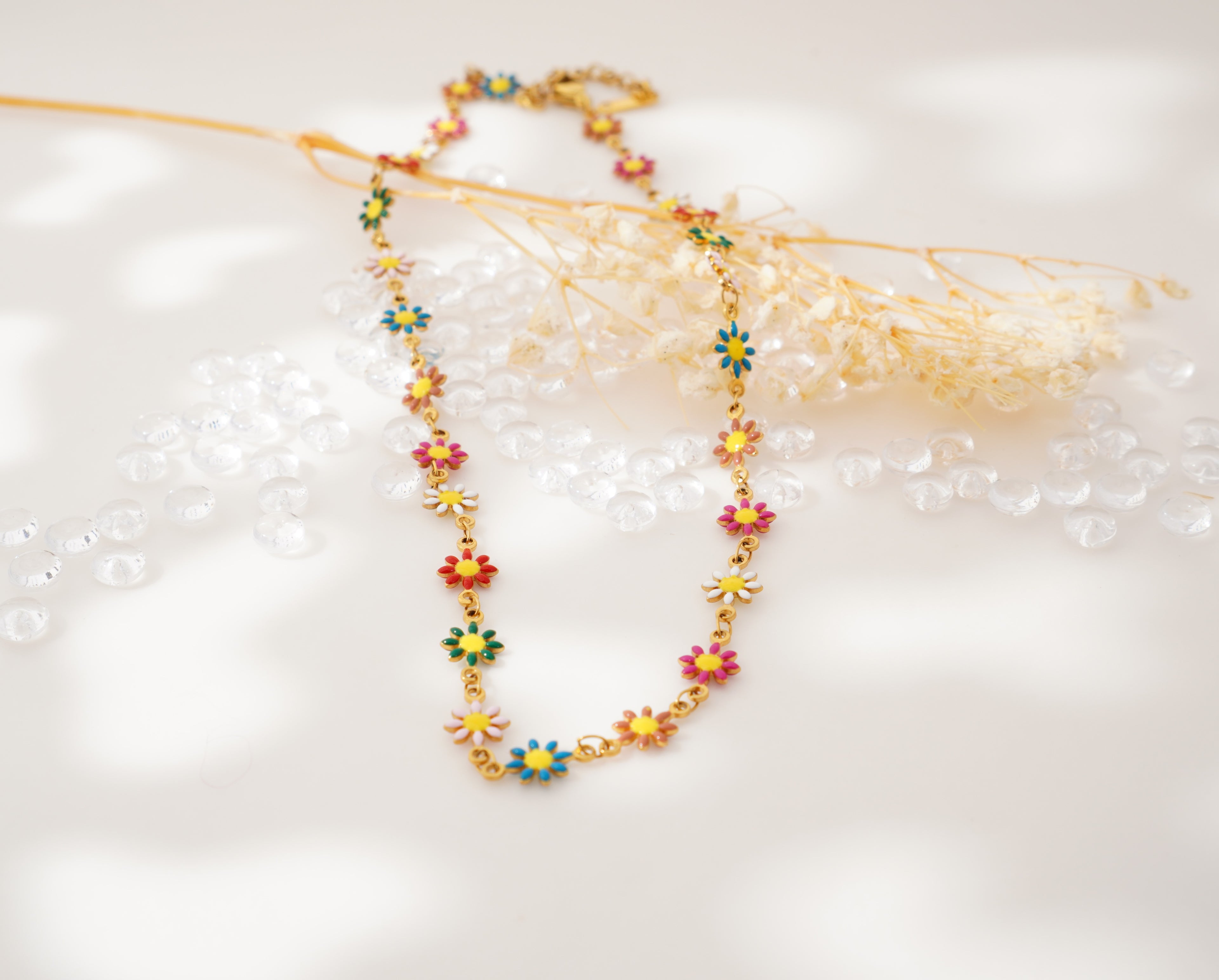 Collier Marguerite en Acier Inoxydable