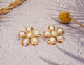 Boucles d’Oreilles & Bague Fleur Nacrée en Acier Inoxydable Style Moderne Élégance